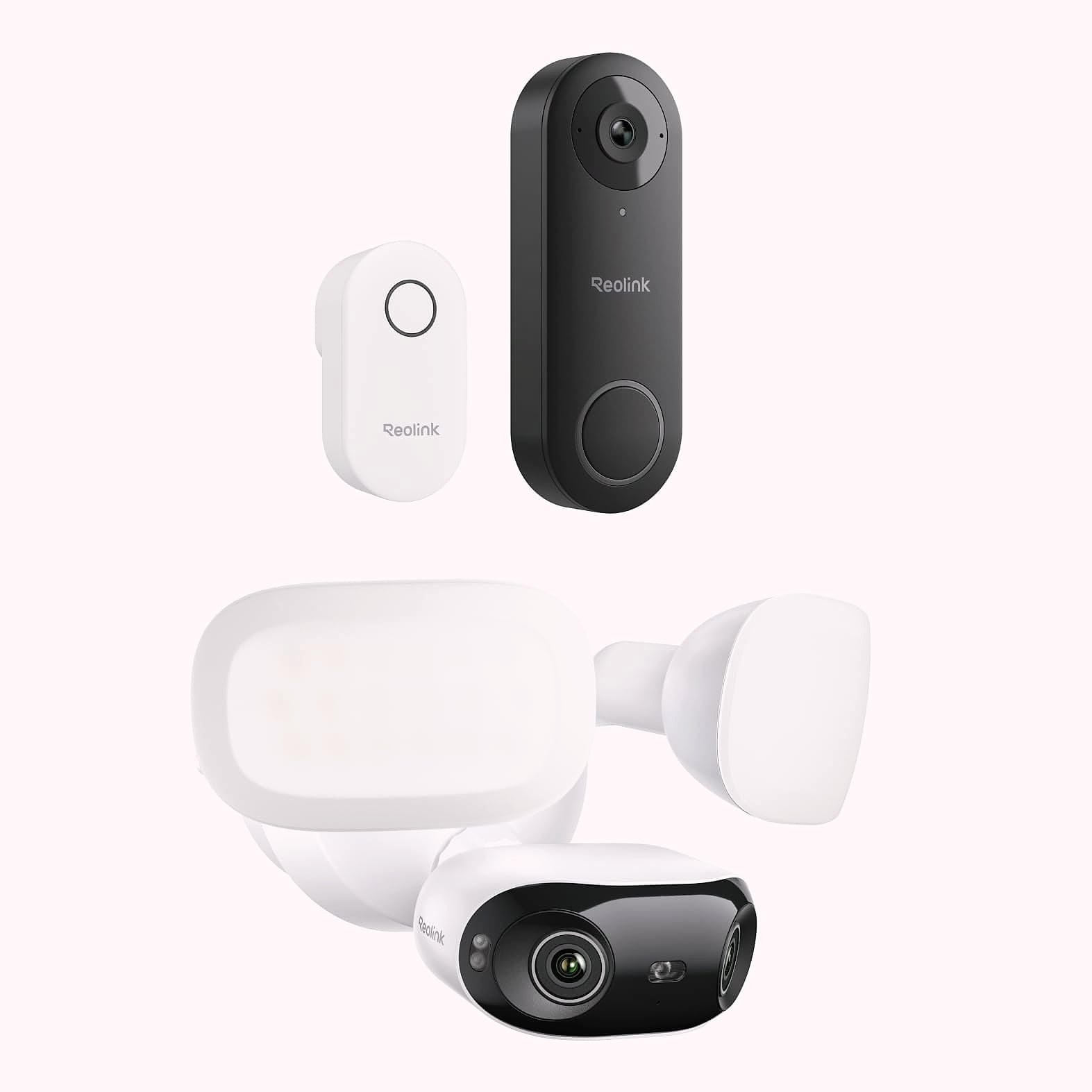 Reolink Doorbell WiFi and Elite Floodlight Camera Bundle