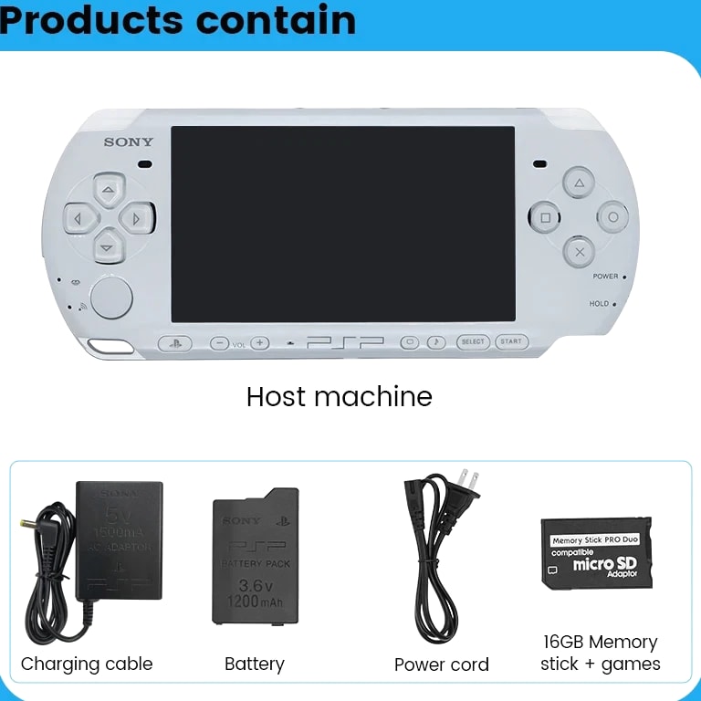 Original Sony Psp 3000 Handheld Game Console (PSP-3006) Psp Sony 3000  PSP3000