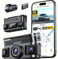 4K 360 Degree Dash Cam with GPS, WiFi, and Parking Mode