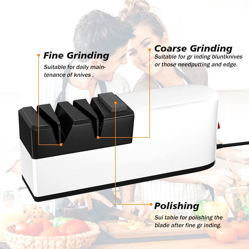 Professional Electric Knife Sharpener Kitchen Sharpening Stone Grinder knives US