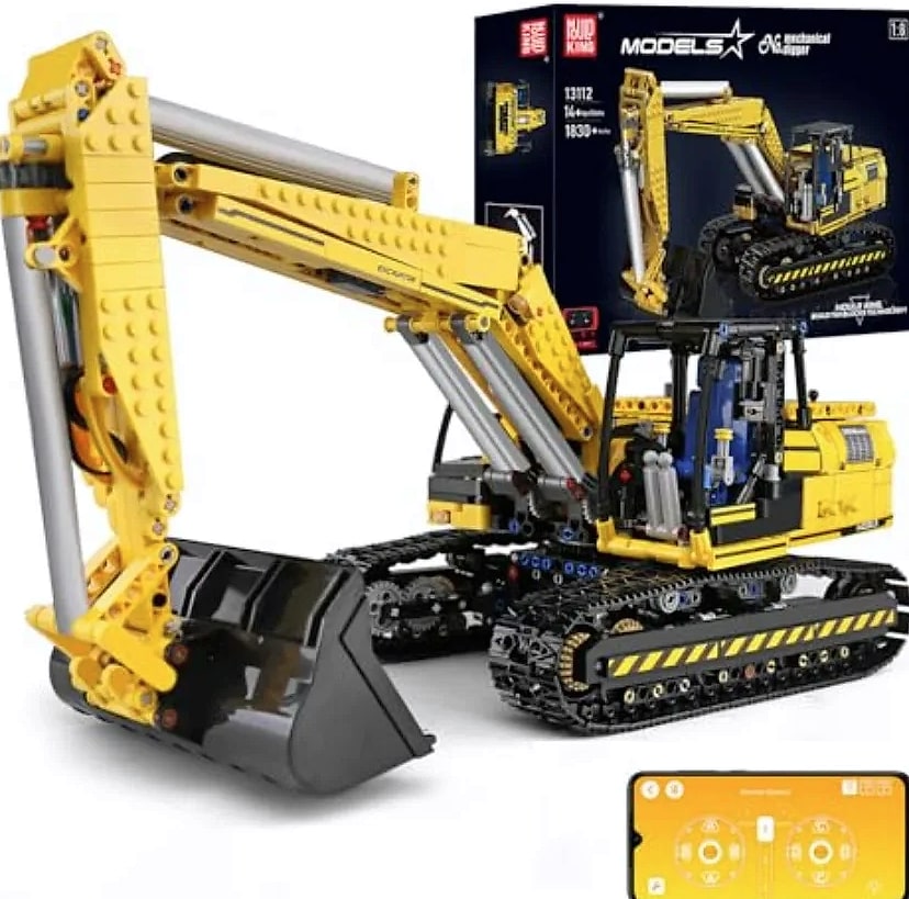 Mould King 13112 RC Excavator 1830 Piece Building Set