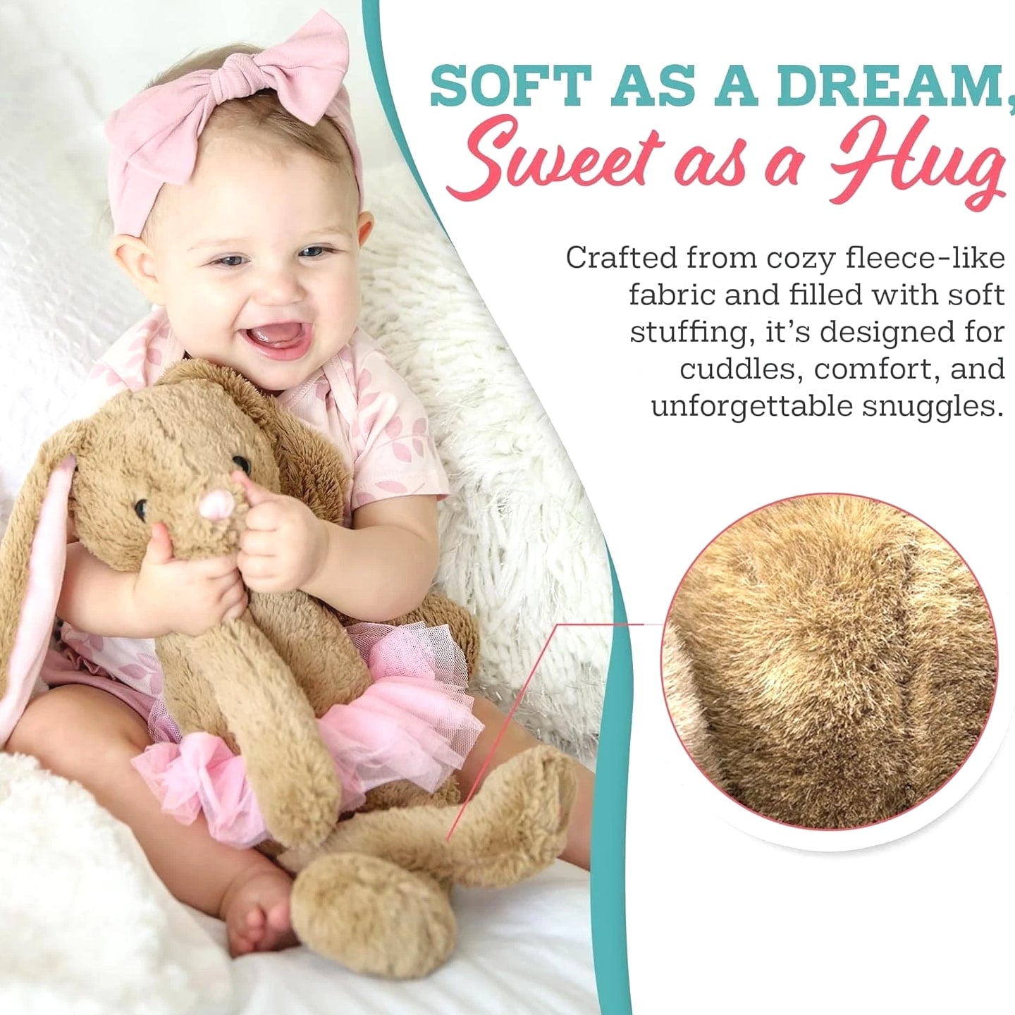 Baby Heartbeat Bear Plush Angel, 20 Sec Voice Recorder Pregnancy Keepsake