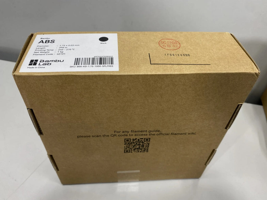 Bambu ABS 1.75/.03mm Black - 40101 Filament
