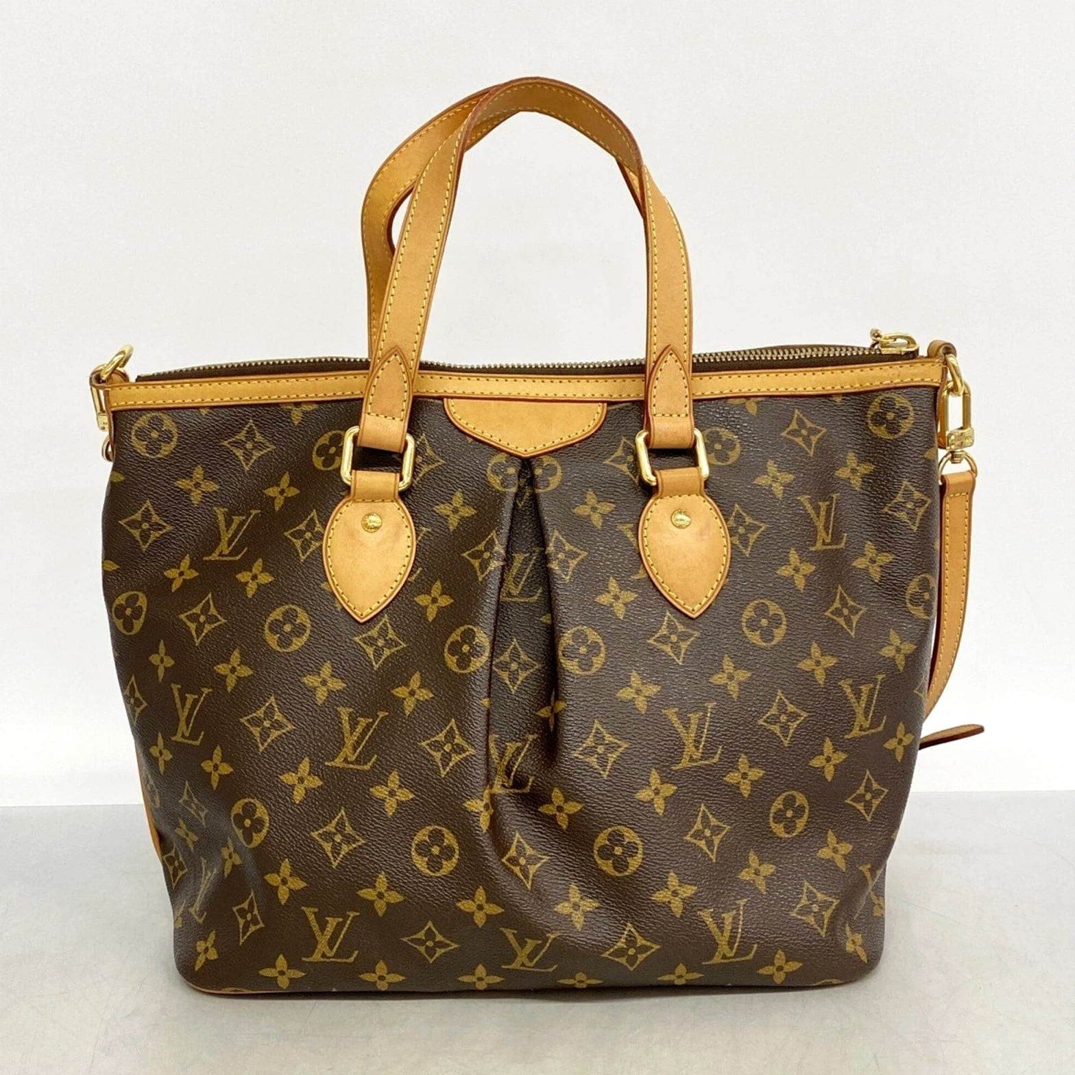 Louis Vuitton Monogram Palermo PM Handbag M40145 Brown 2-way bag f... GZl1h9zh