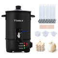 Vtsmax 12Lbs Wax Melter for Candle Making Pot, Temp Control and No-Clog -S