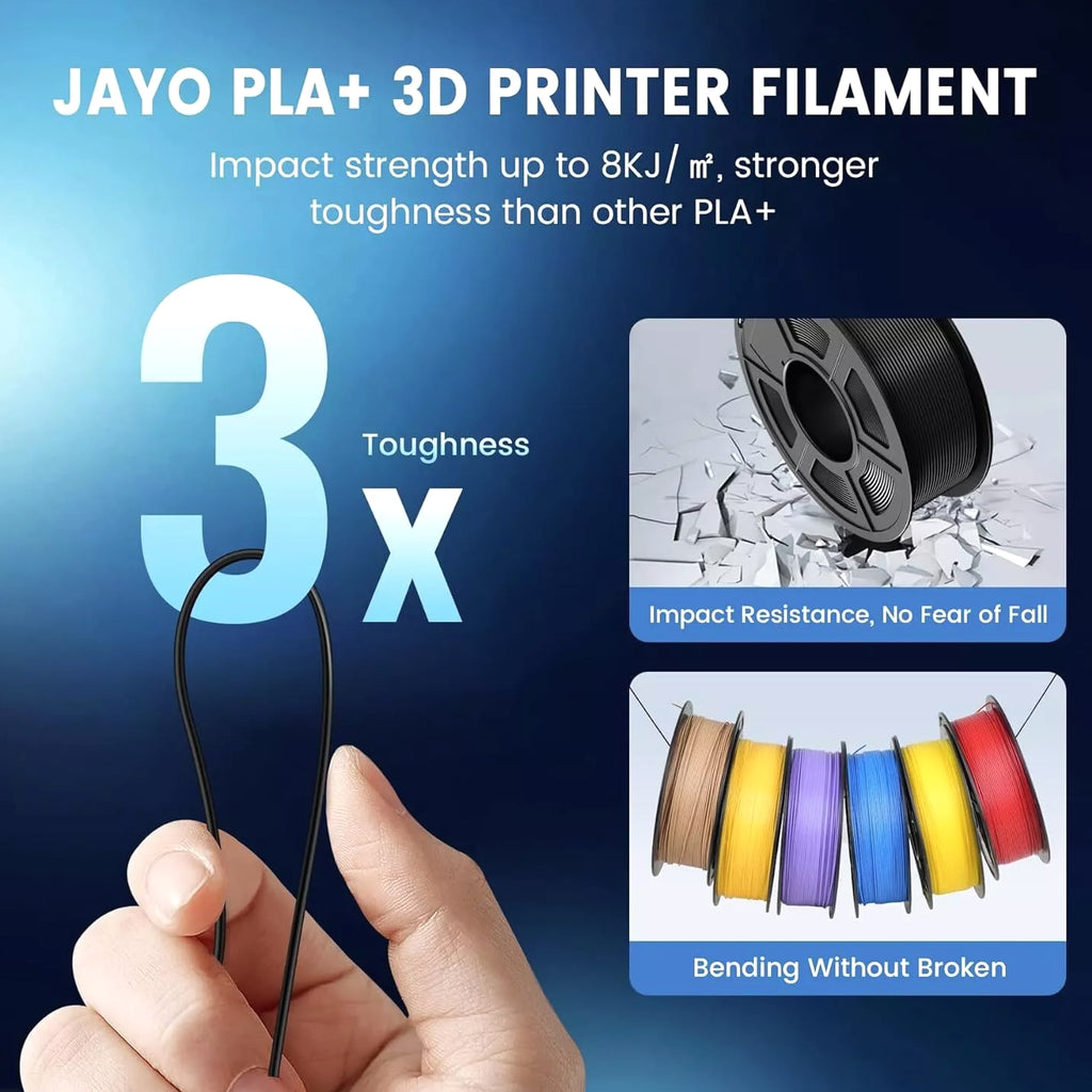 JAYO 10KG/20KG PLA Meta PETG PLA+ SILK ABS 3D Printer Filament 1.75mm 1.1KG LOT