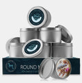 Candle Tins with Lids Metal Jars for Candles with Custom Sticker for Lids