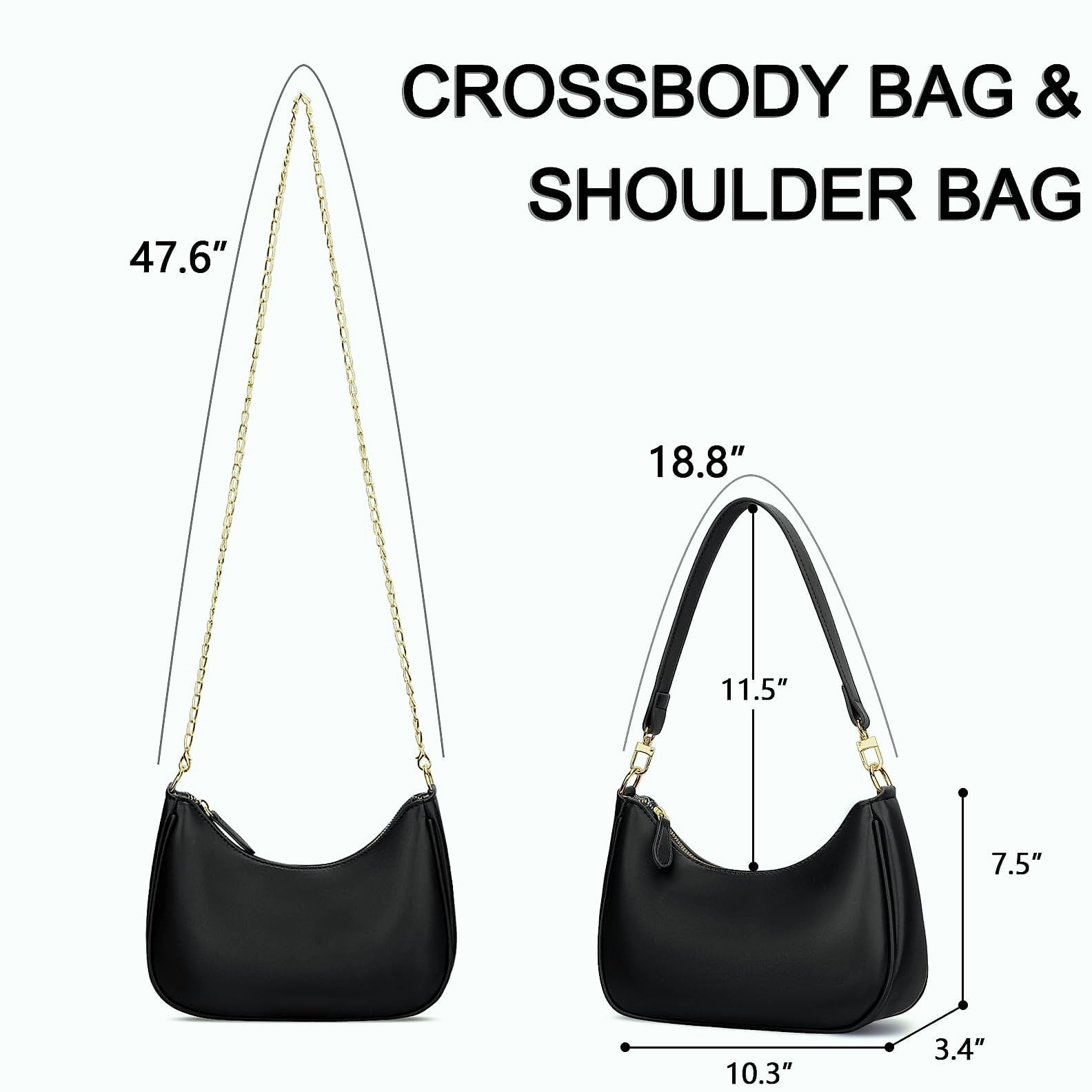 KKXIU Women's Shoulder Bag Retro Hobo Purse Underarm Clutch