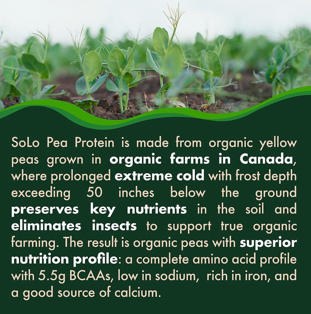 FOLONA SOLO Organic Pea Protein Isolate Powder 2.7 lbs
