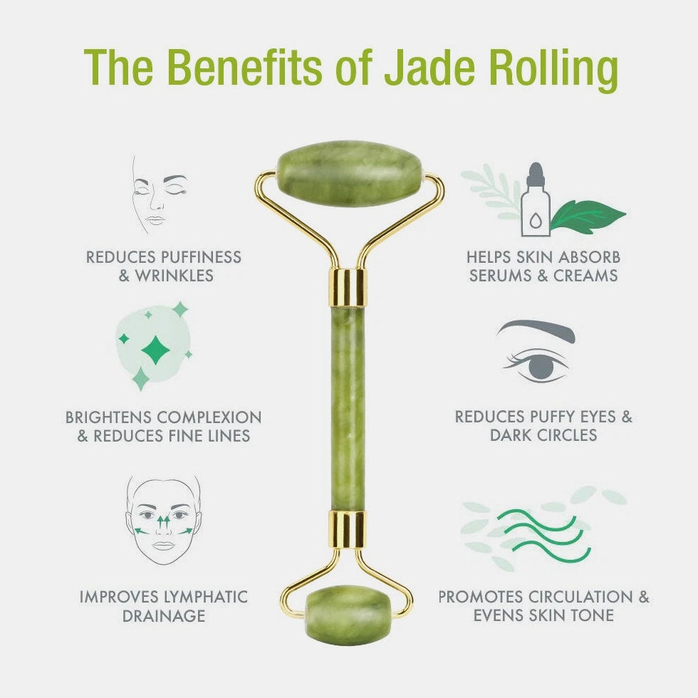 Gua Sha Jade Stone - Natural Rose Quartz Face Body Massager Facial Scraper
