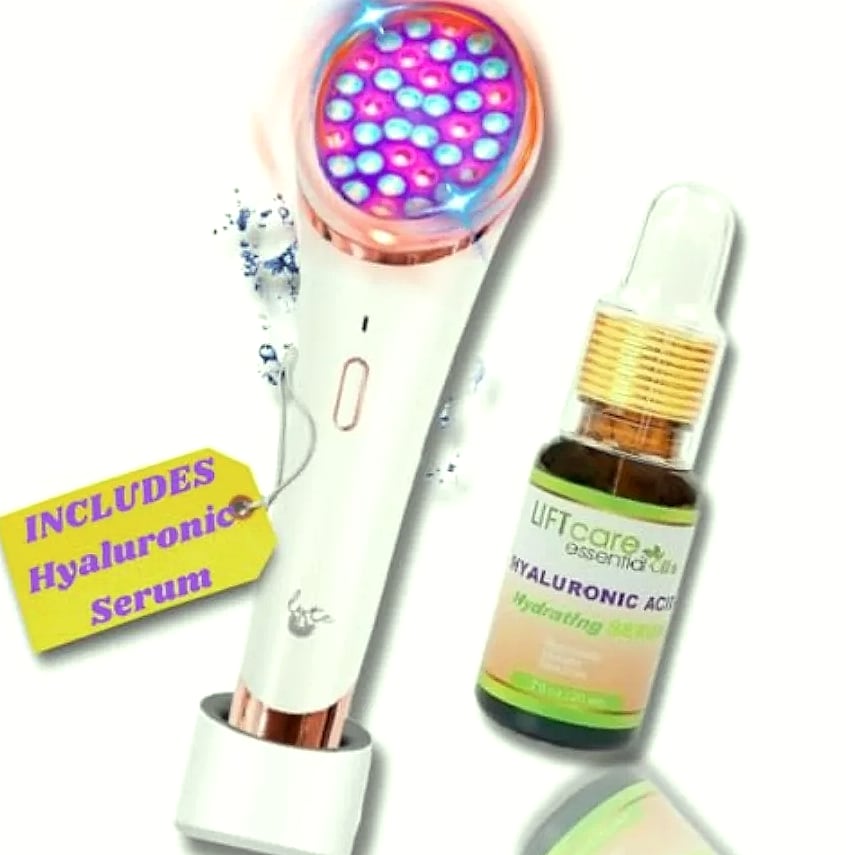 Wireless Duo Red Blue LED Light Therapy Face Device