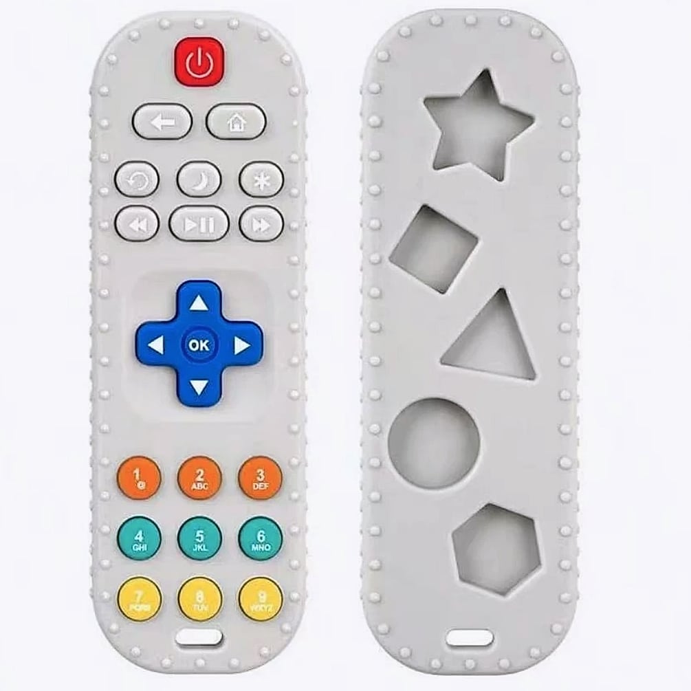 Baby TV Remote Control Teething Toy for 0-12 Months