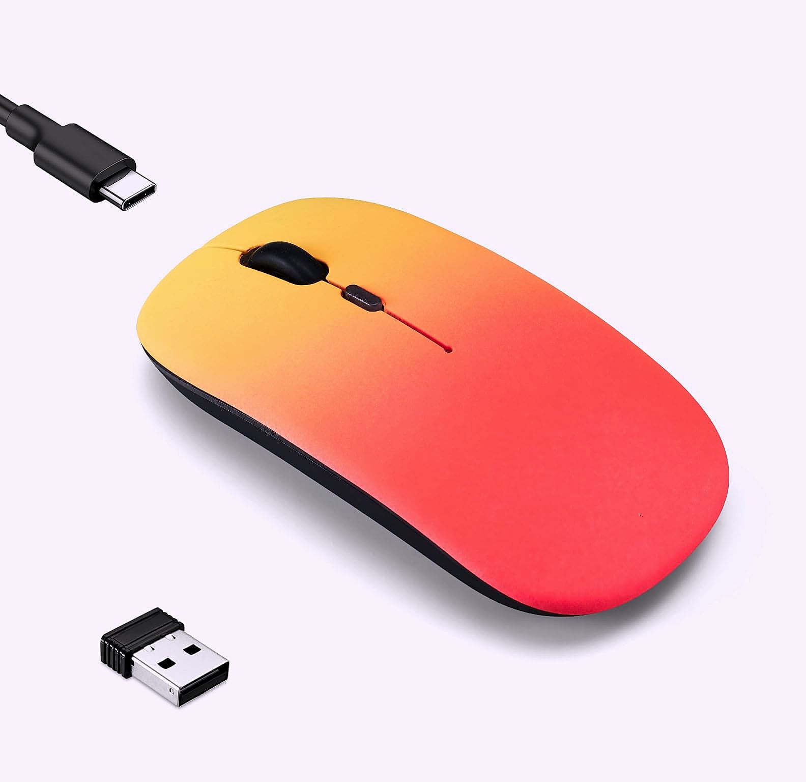 Guiheng Wireless Bluetooth Mouse, Dual Mode Rechargeable