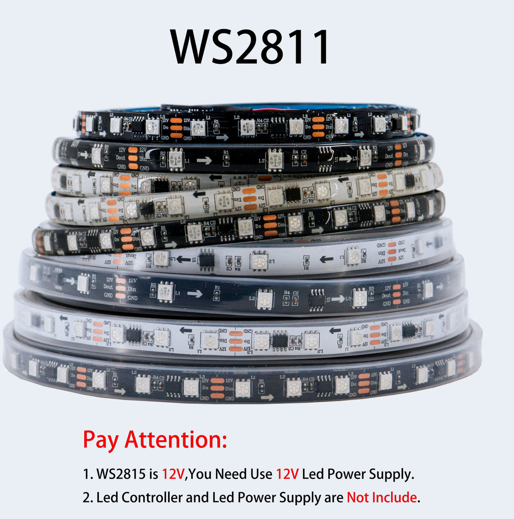 Xnbada WS2812B RGB LED Strip Lights Individually Addressable