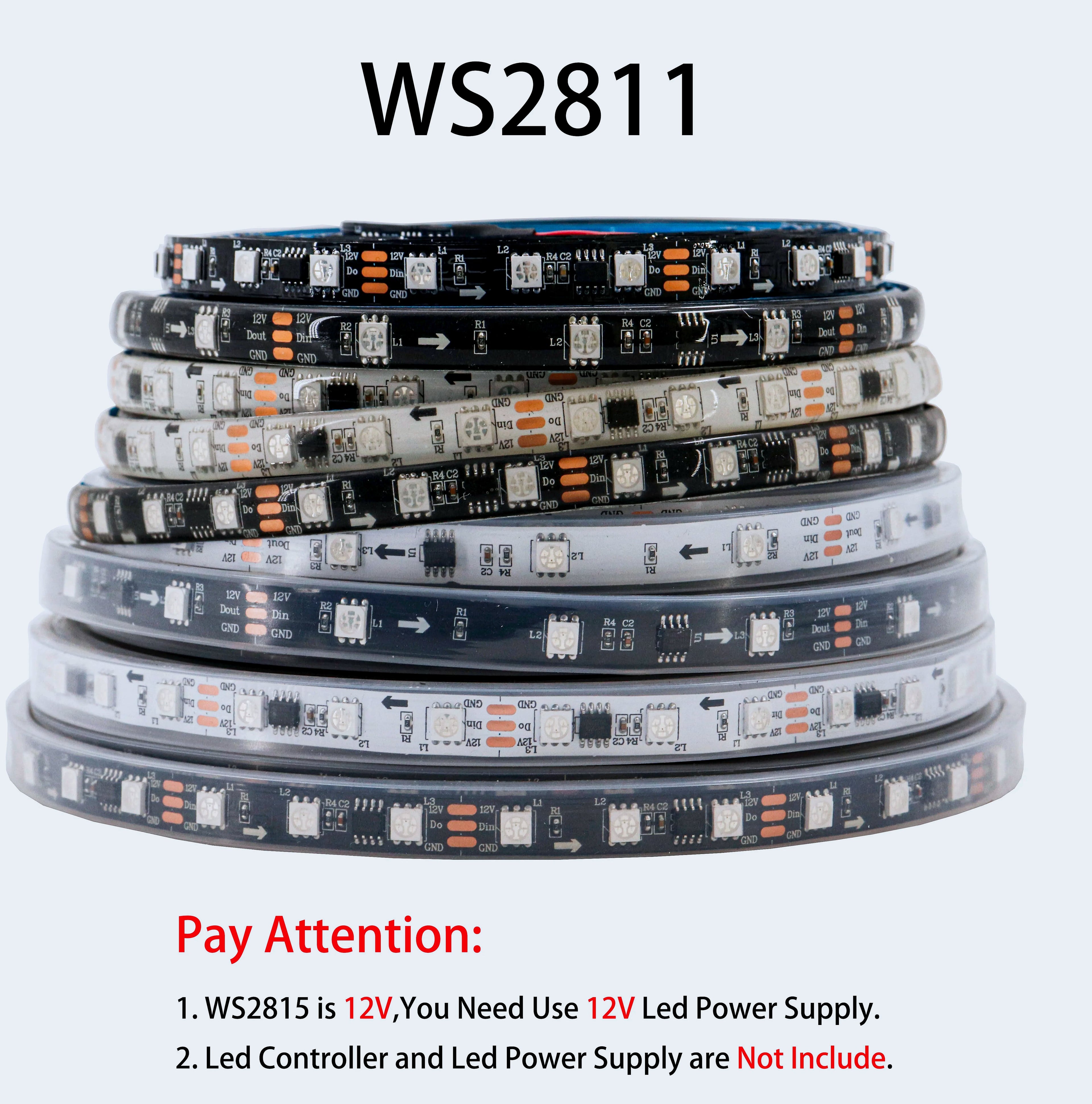 Xnbada WS2812B RGB LED Strip Lights Individually Addressable