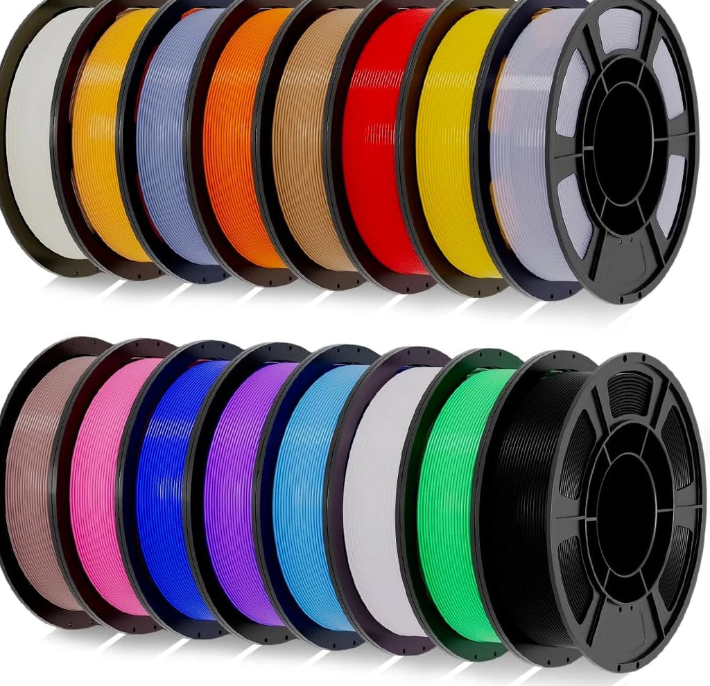 PLA+ 3D Printer Filament 1.75mm Bundle, Individually Vacuum Sealed, Multi-Color