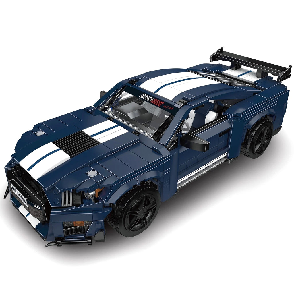Mould King 10208 Blue Sports Car Supercar Building Block Toy Collection Static
