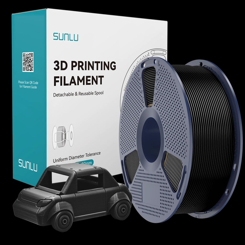 SUNLU 1.75MM PETG Filament Black Color 1KG/2.2LBS 3D Printer Consumables