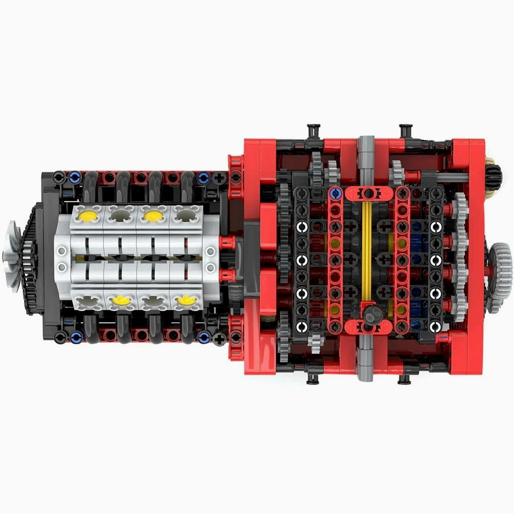 Manual 8-Speed Gearbox with Power Functions 685 Pcs Technic Model