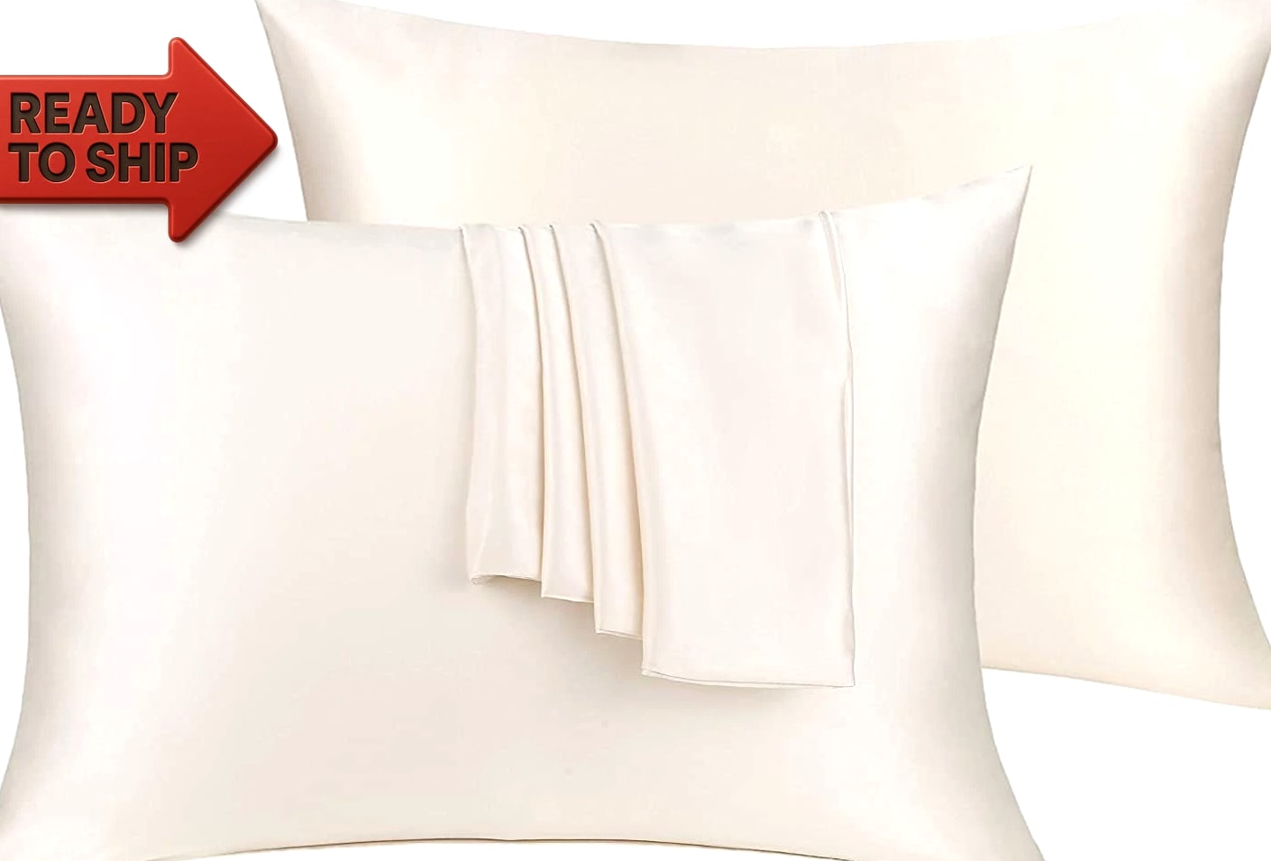 Natural Silk Pillowcase Set of 2 for Hair &Skin - Both Sides 19 Momme 600 Threa