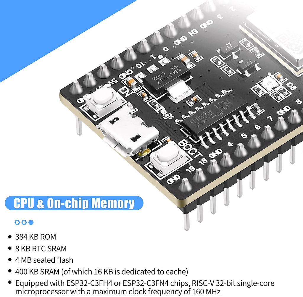 FancyWhoop ESP32-C3 Development Board with WiFi Bluetooth