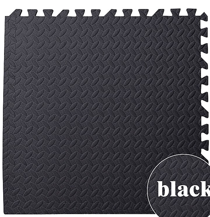 DHDH 30x30cm EVA Foam Gym Mat, 16-Piece Interlocking Floor Tiles