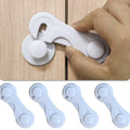 Cabinet Door Locks for Baby Proofing and Child Safety, 4 Pack Childproof Cab...