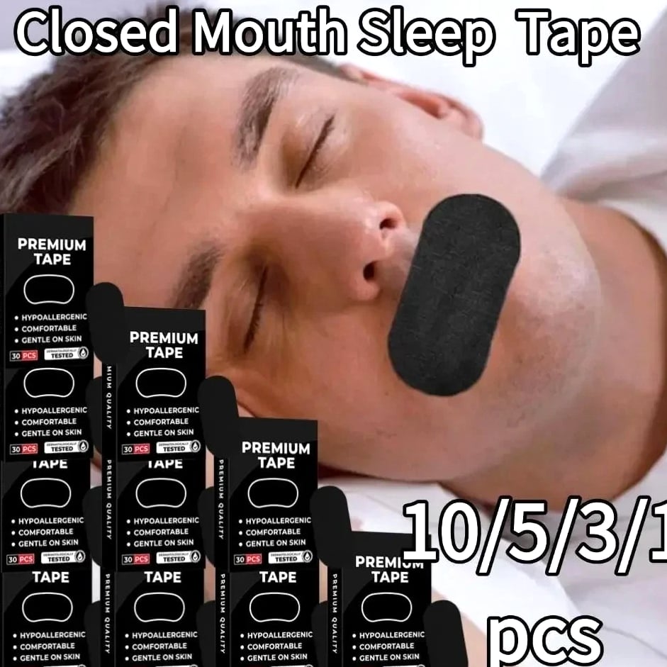 10 Pcs Anti Snore Mouth Breathing Tape For Better Sleep Nights Nasal Strips