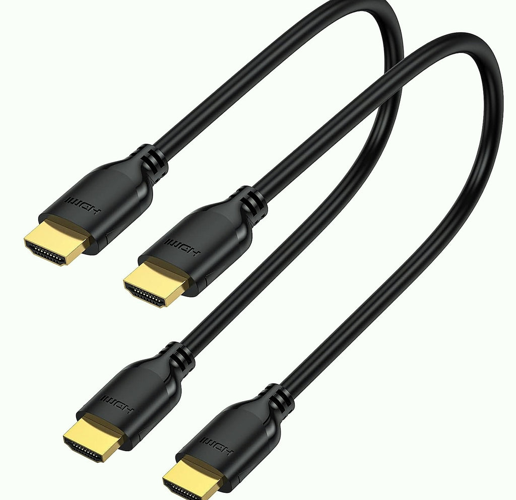 UVOOI 1ft HDMI 2.0 Cable 2-Pack, 4K@60Hz High Speed