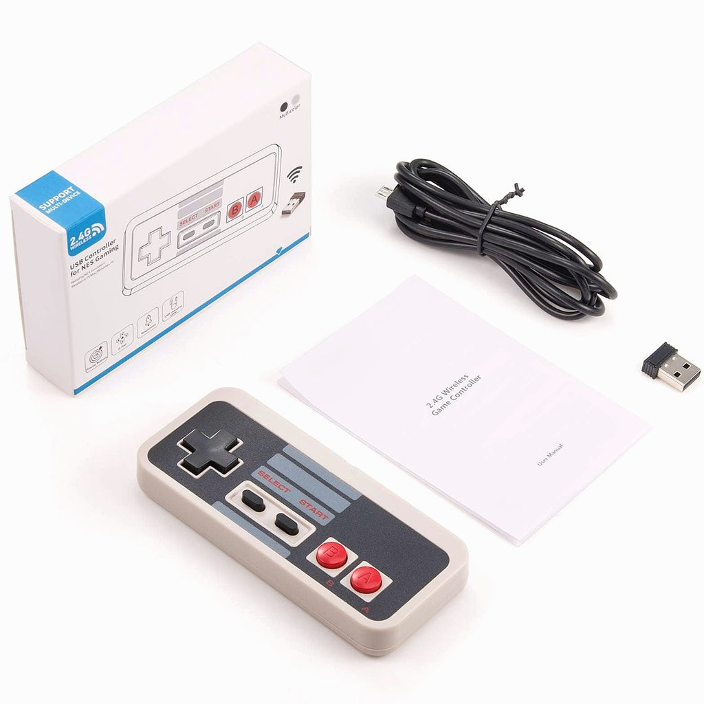 KIWITATA 2-Pack Wireless NES Controller for PC Retro Gaming