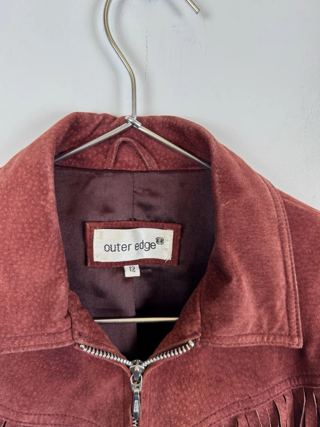 Vintage Western Wear Suede Leather Jacket, Size 12