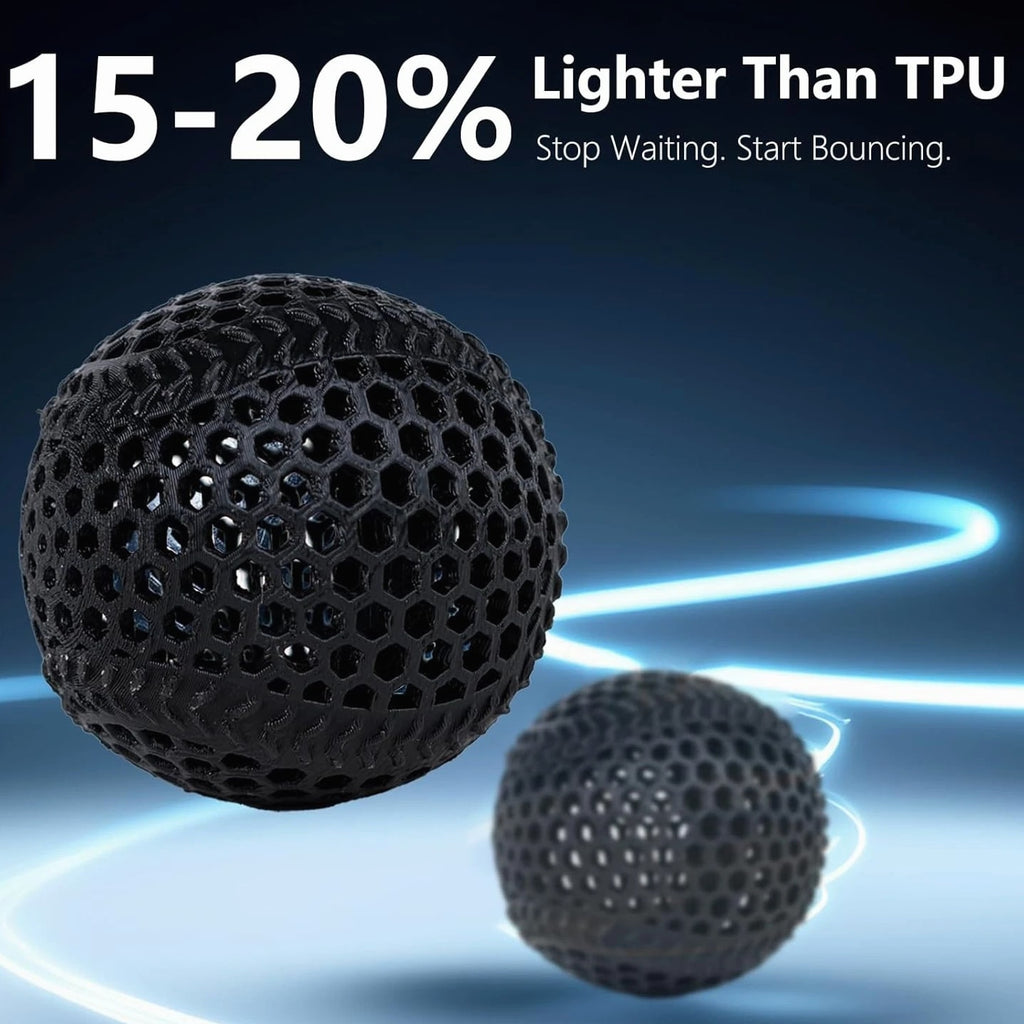 Rebound PEBA 95A Flexible Filament, the Super TPU | 78% Energy Return & 20% Lighter