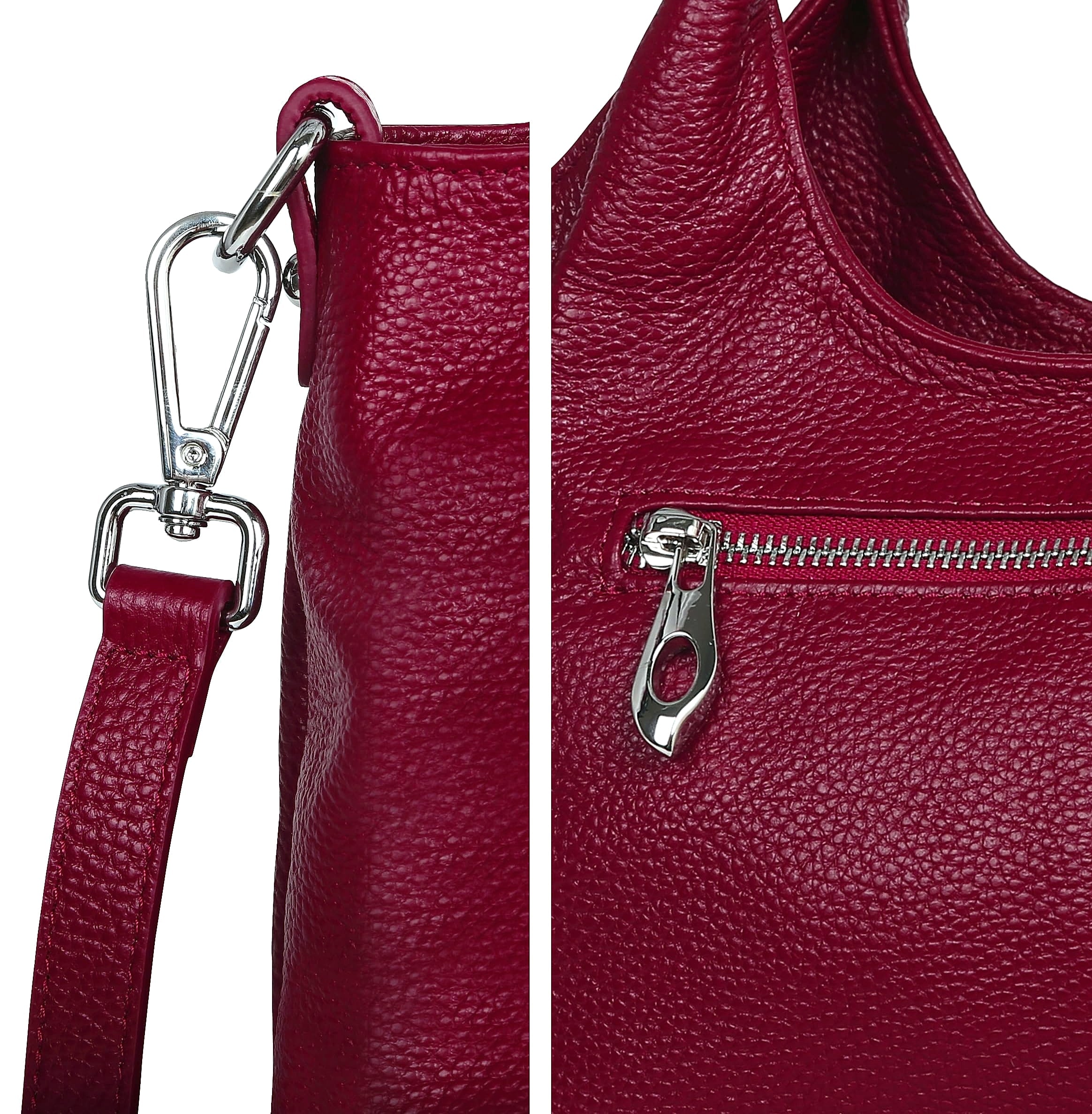Iswee Genuine Leather Shoulder Bag Satchel Cross Body Tote