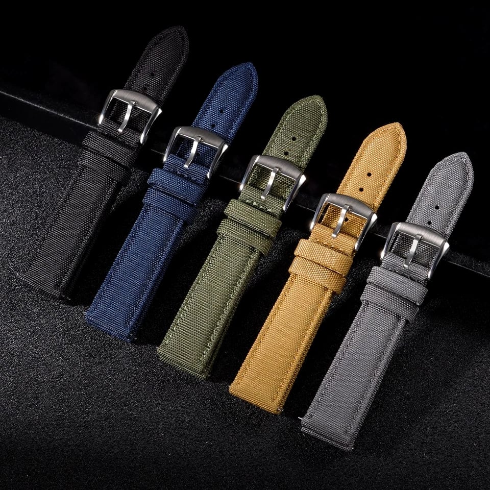 Nylon Watch Straps - Fits Most Popular Watch Models (20mm/22mm)