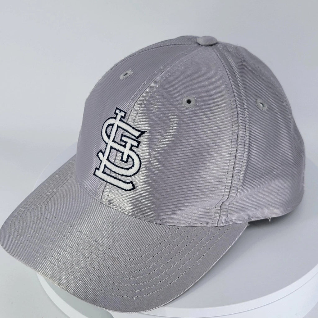 St. Louis Cardinals Turn Ahead The Clock Silver Snapback Hat Cap Century 21 VTG