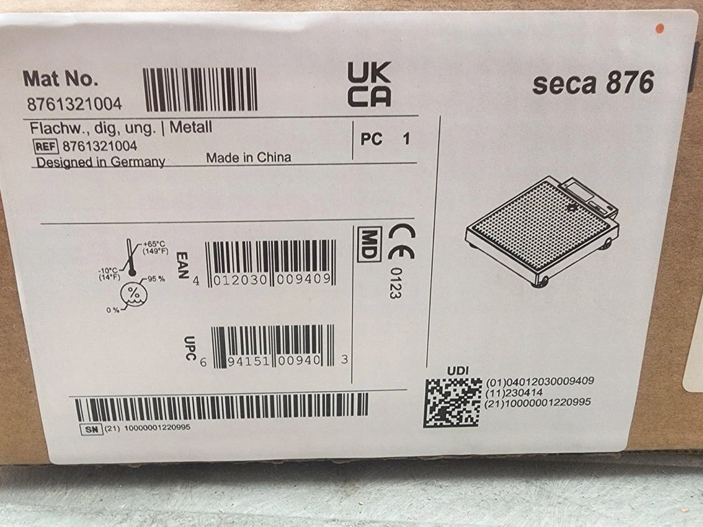 Seca 876 Mobile Medical Flat Scale W/Mother-Infant, 550 lbs, Batteries,Brand New