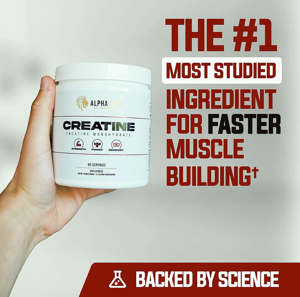 ALPHA LION Creatine Monohydrate Powder 5g Unflavored