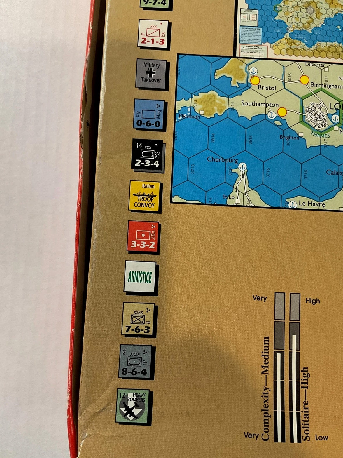 Totaler Krieg! World War II In Europe Board Game Decision Games 1999 Complete