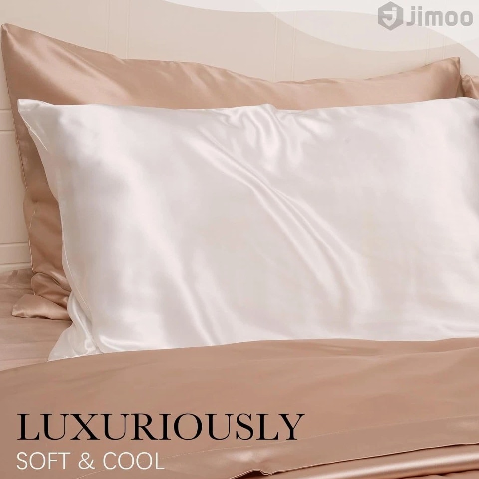 100% Mulberry Silk Pillowcase King Size 20x40 22 Momme Natural Silk Pillow Case