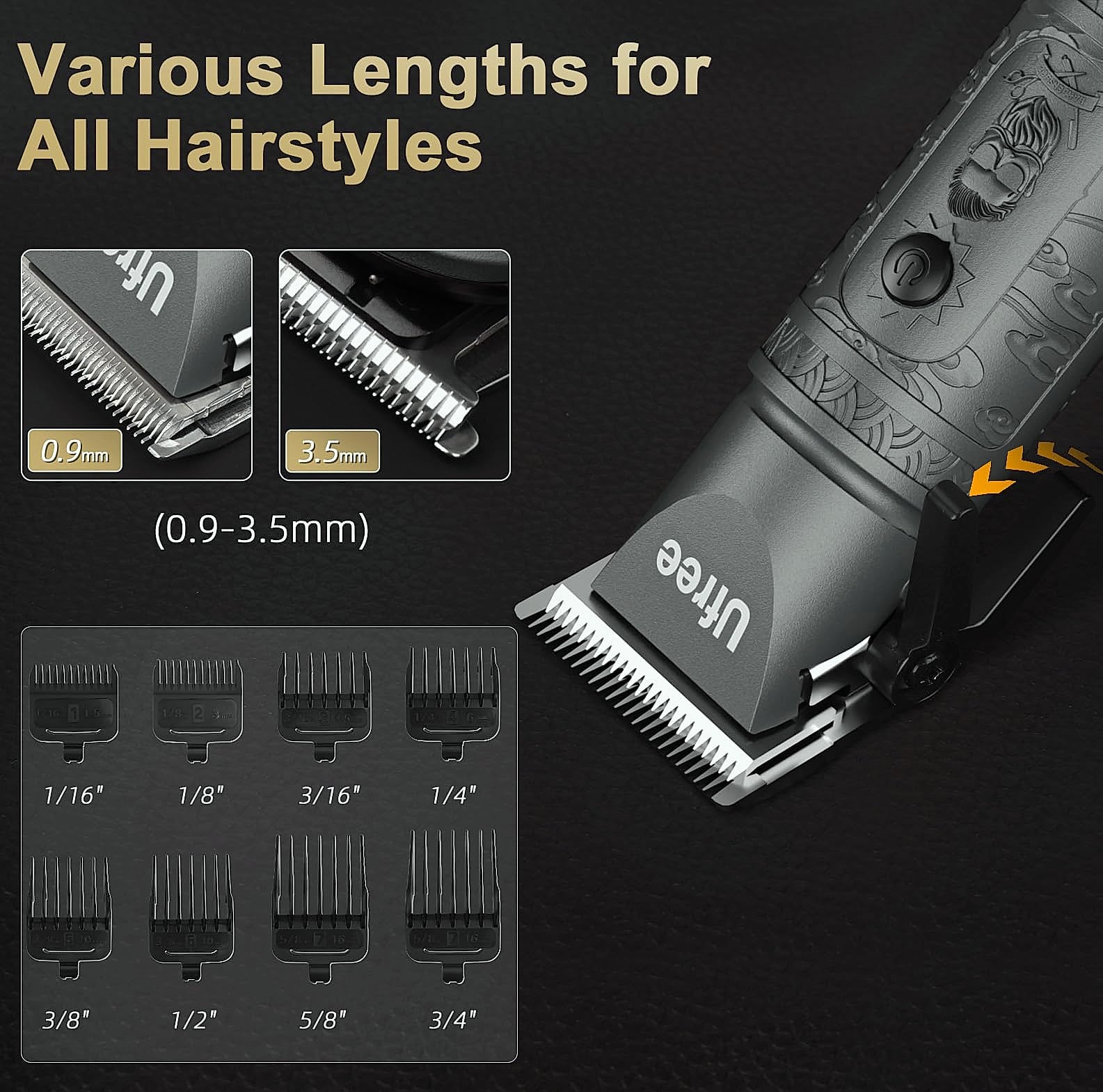 Ufree Cordless Beard Trimmer and Hair Clipper Grooming Kit