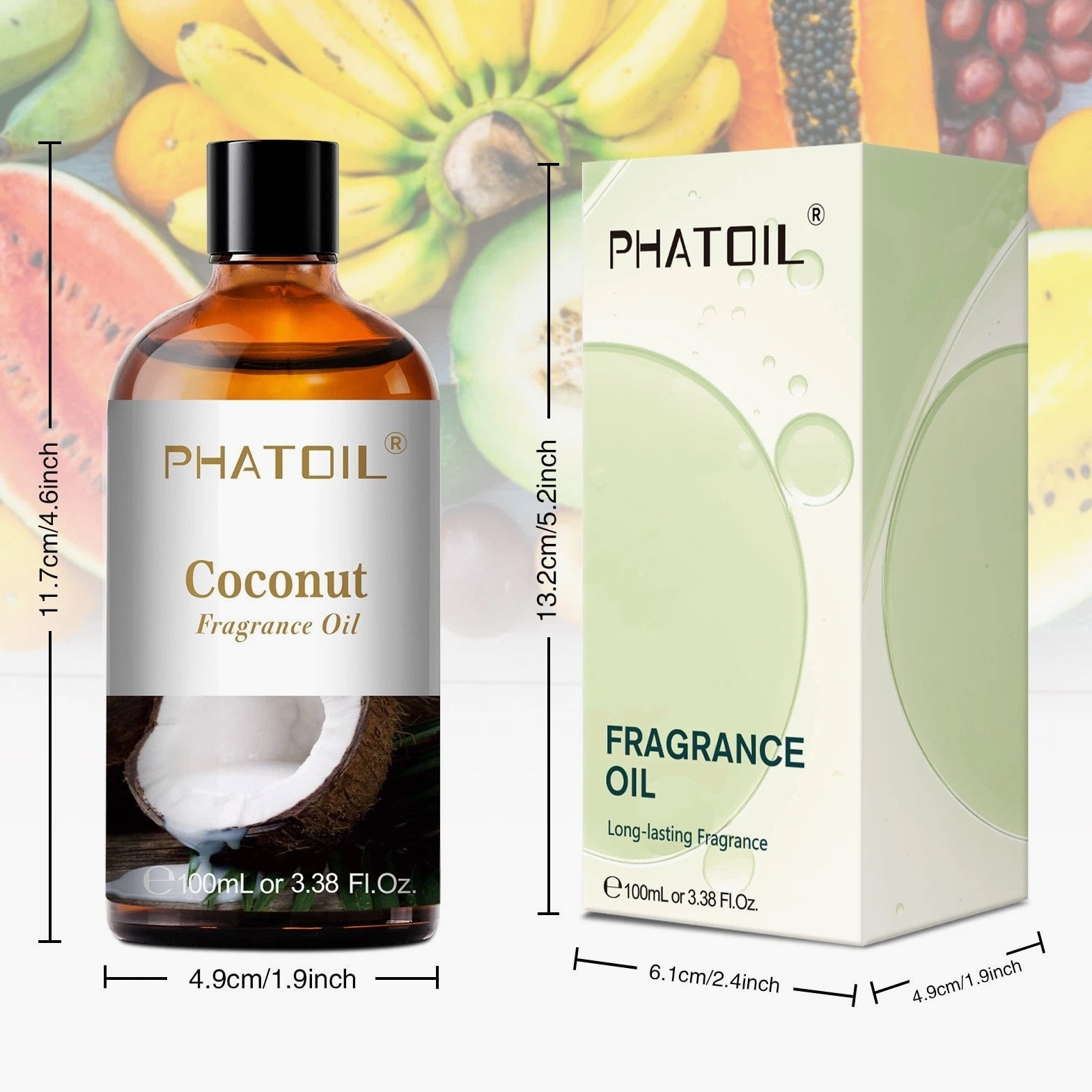 100ML Coconut Fragrance Oil for Soaps and Candles Making, Humidifiers, Diffusers