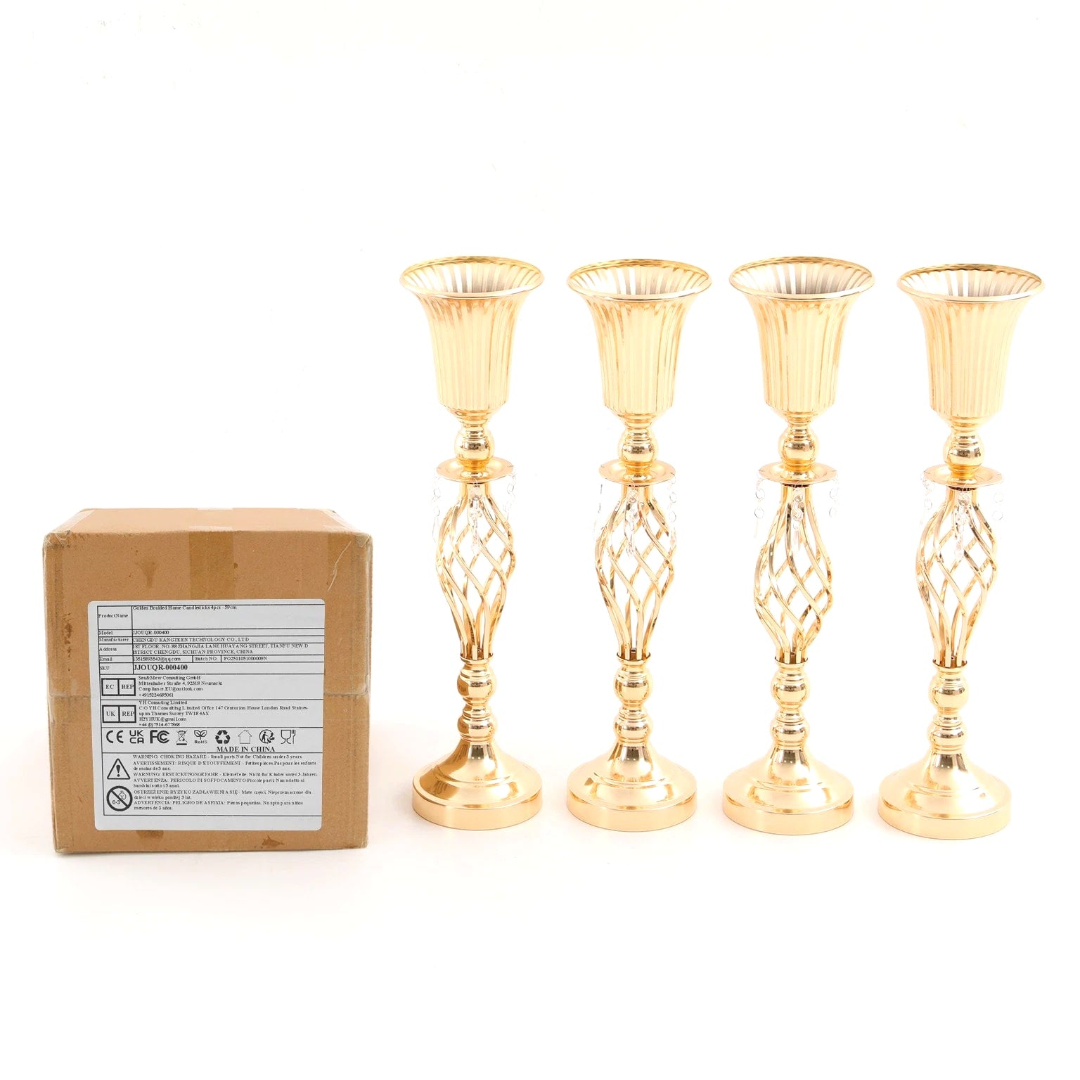 4 Pcs Floral Vases, Floral Decoration Vases, Centerpiece For Table Decoration