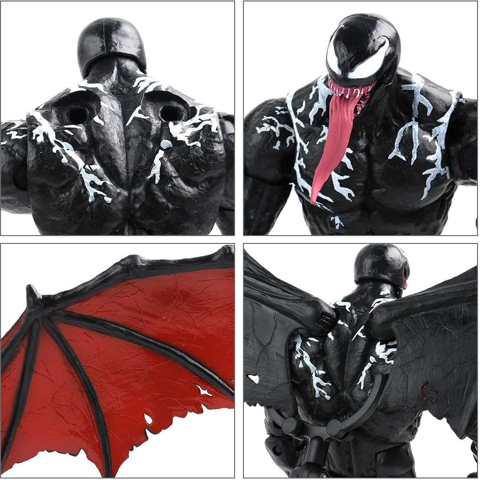 7 inch Venom Carnage Action Figure Venom Wing Collectible Model Toy PVC Boxed US