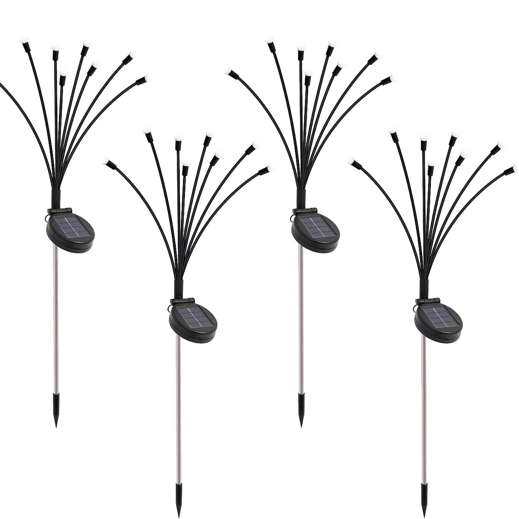 8-Head Solar Firefly Stake Lights, Outdoor Garden Decoration