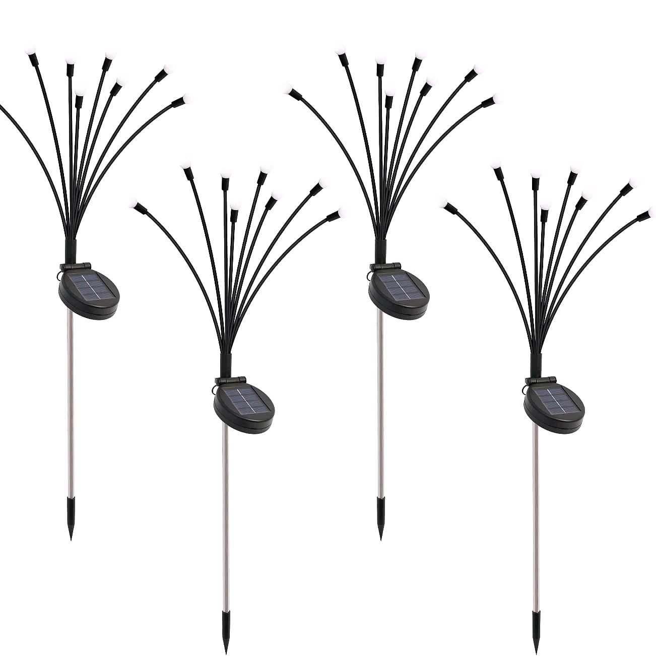 8-Head Solar Firefly Stake Lights, Outdoor Garden Decoration