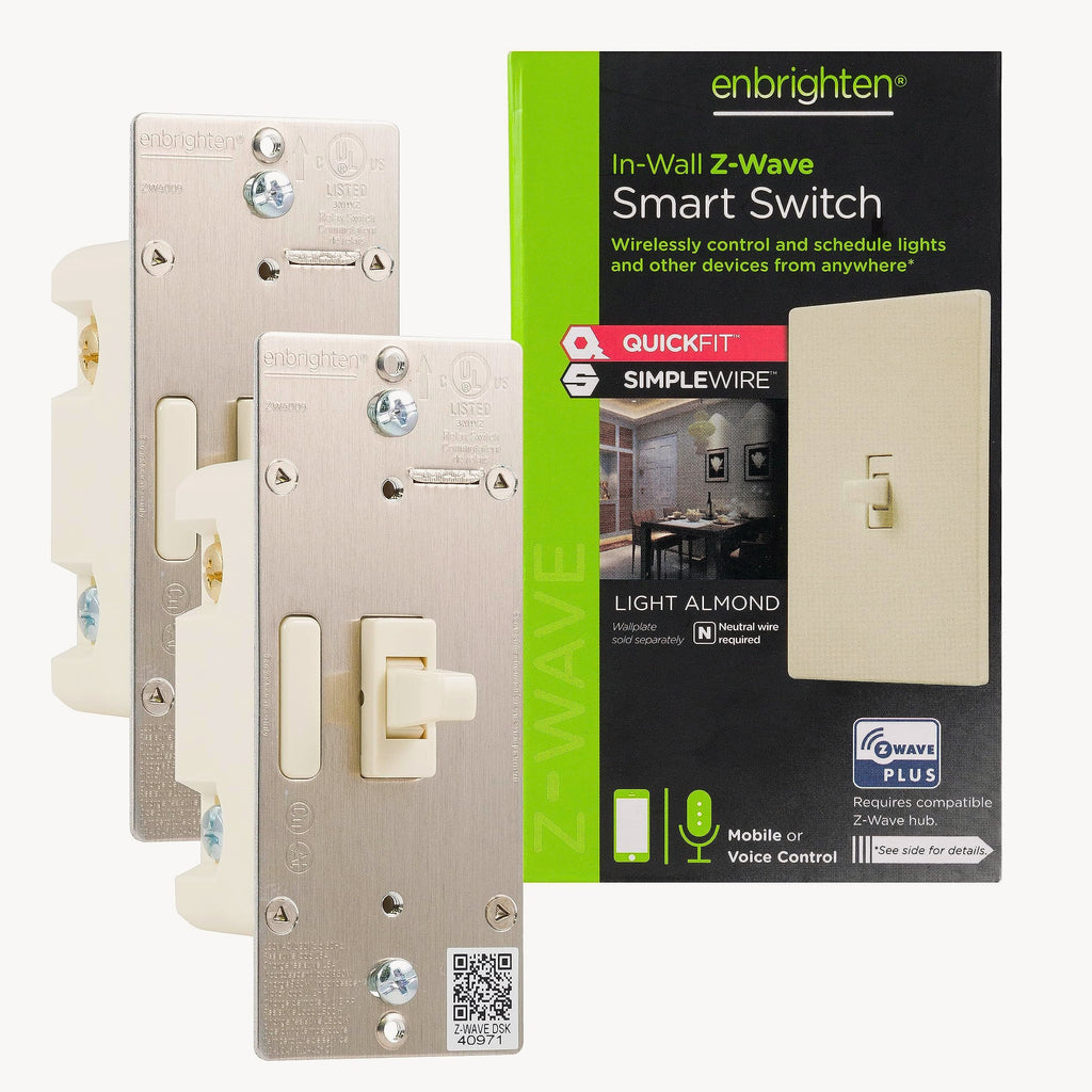 Enbrighten Z-Wave Plus Smart Light Switch 3-Way Ready 2 Pack