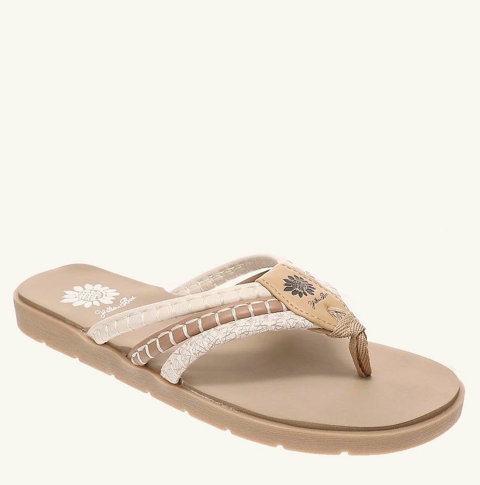 Yellow Box Dalia Women's Double Strap Toe Post Sandals