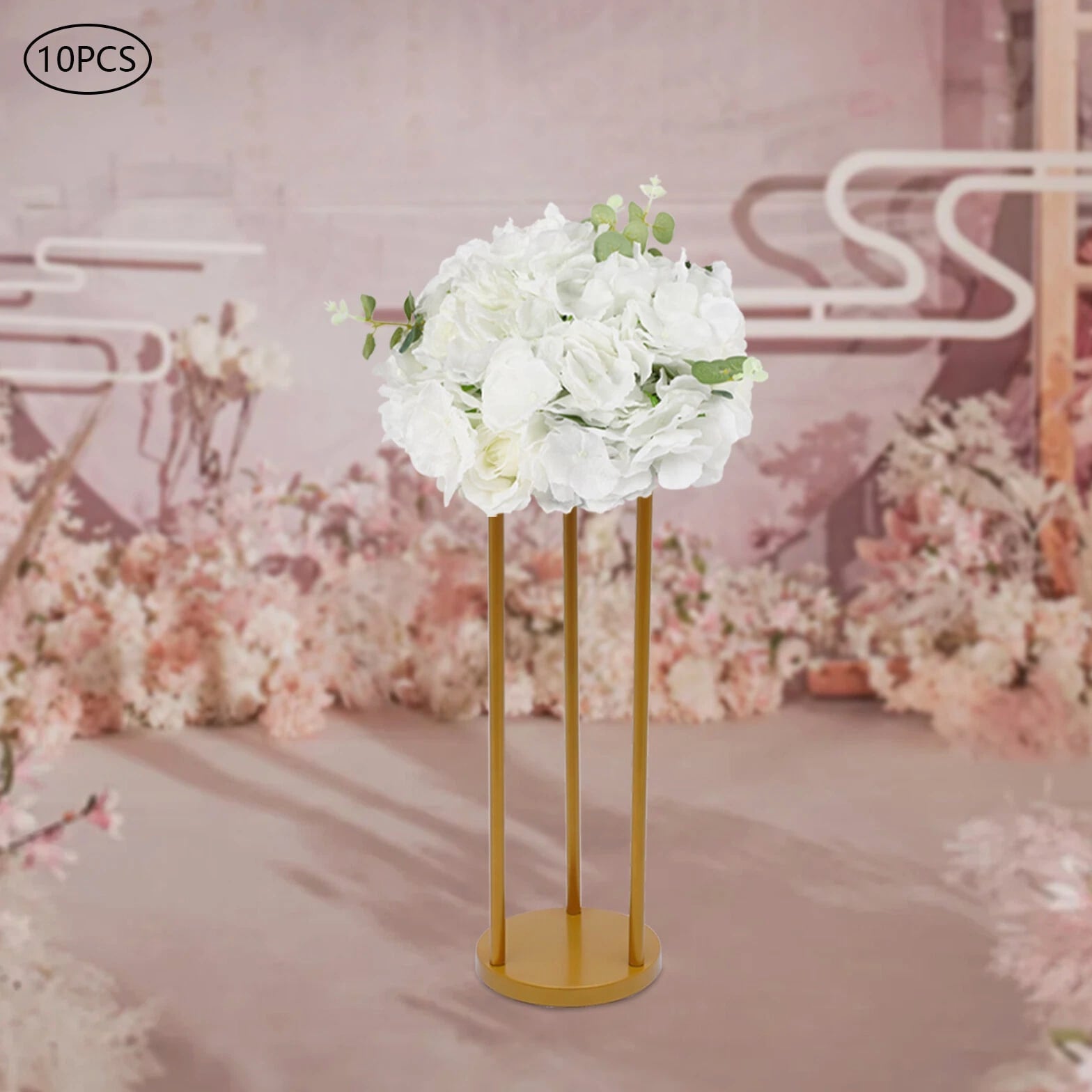 10X Handmade Artificial Flower Balls for Weddings, Parties, and Decor