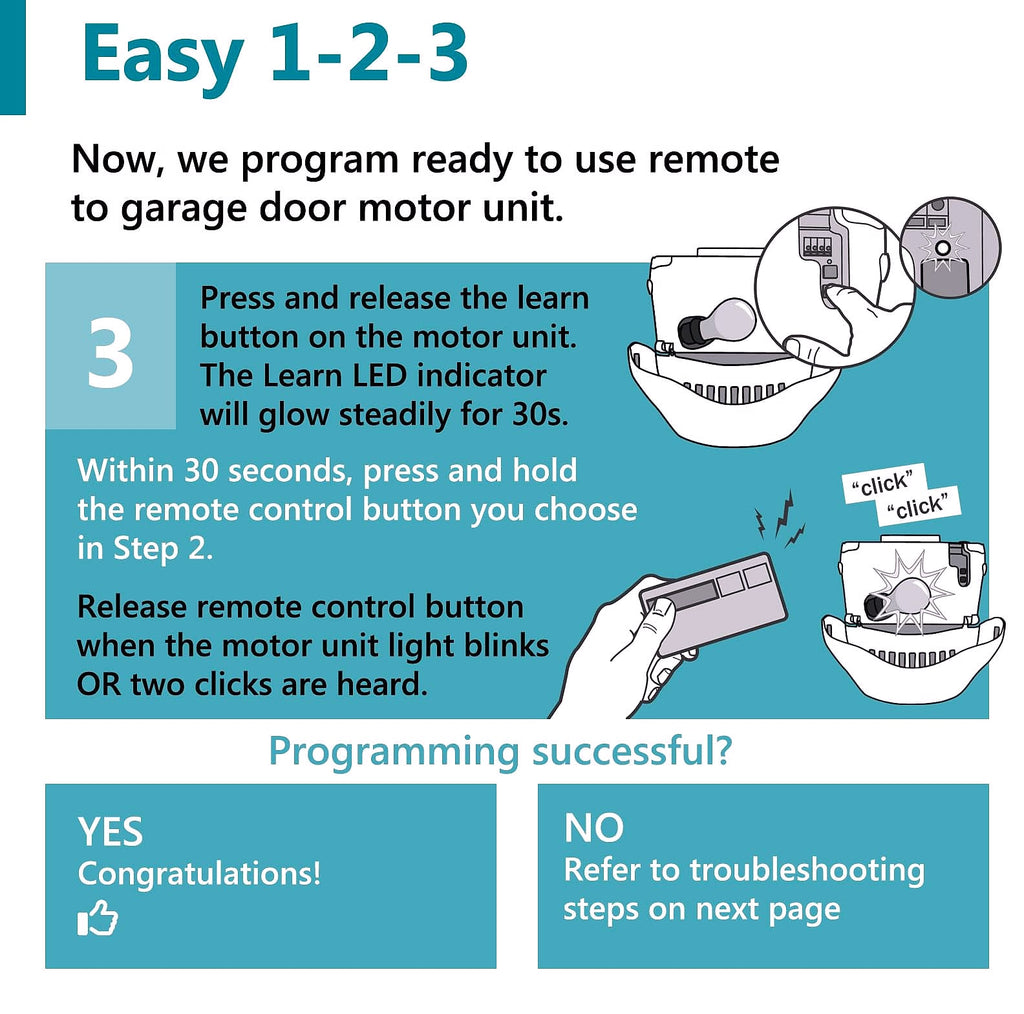 Solidremote 371LM 373LM Garage Door Opener Remote, 2 Pack