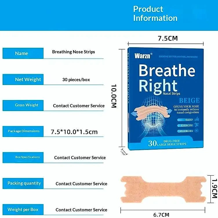 JETTING 30Pcs Anti Snoring Nasal Strips Sleep Mouth Tape